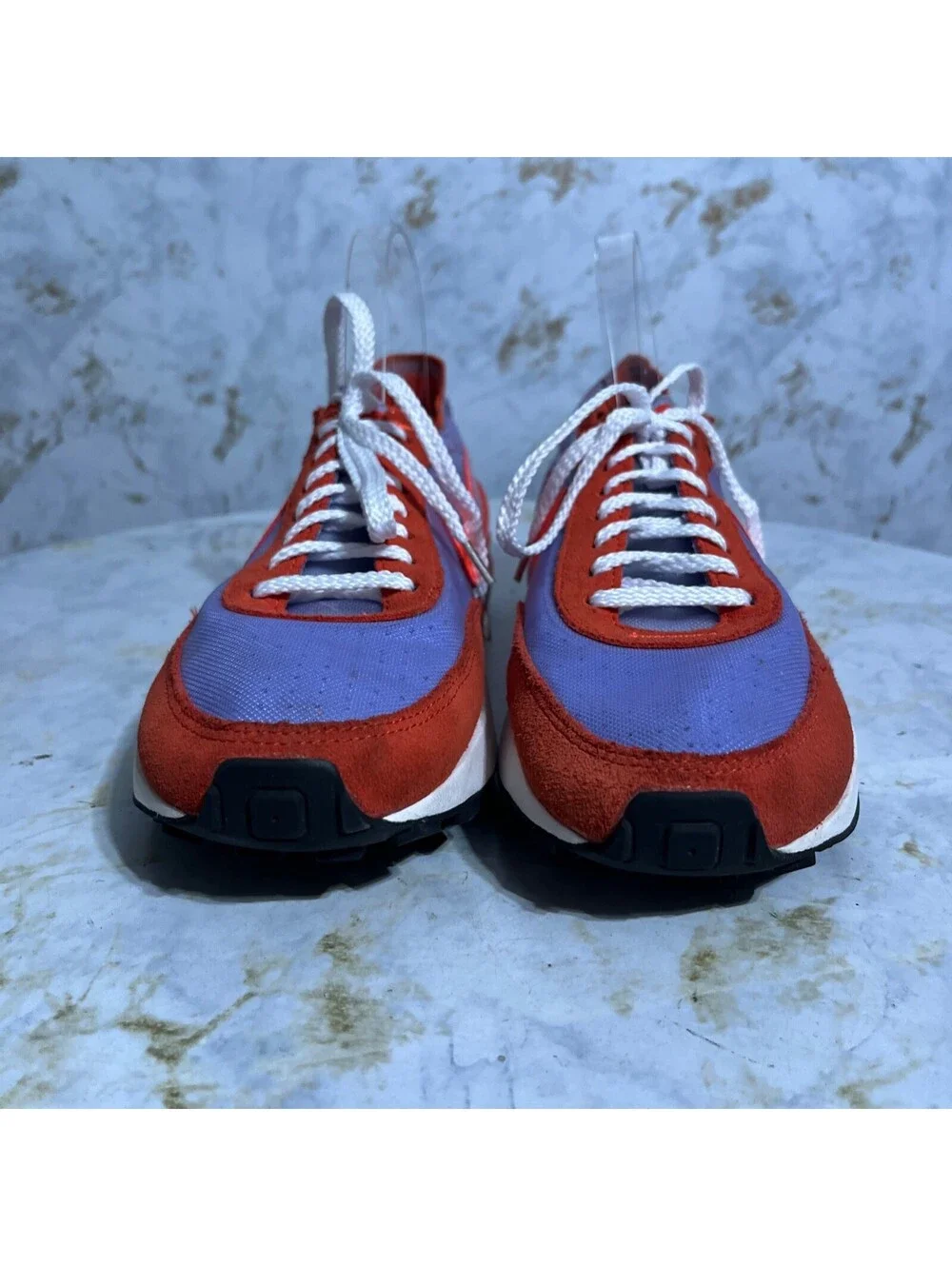 Nike Waffle One Womens Sz 8.5 Running Shoes Red Purple Athletic Trainer Sneakers